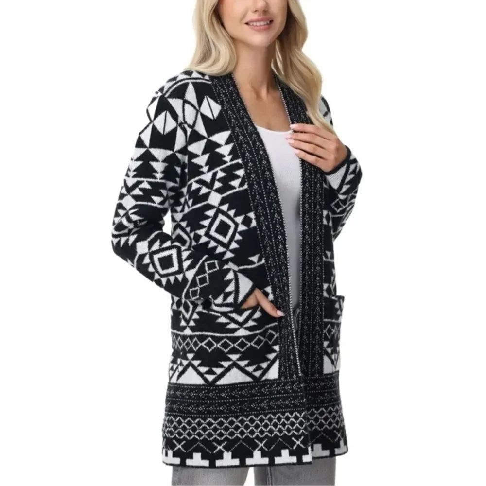 Frye Women's Patterned Cardigan - Picture 2 of 4